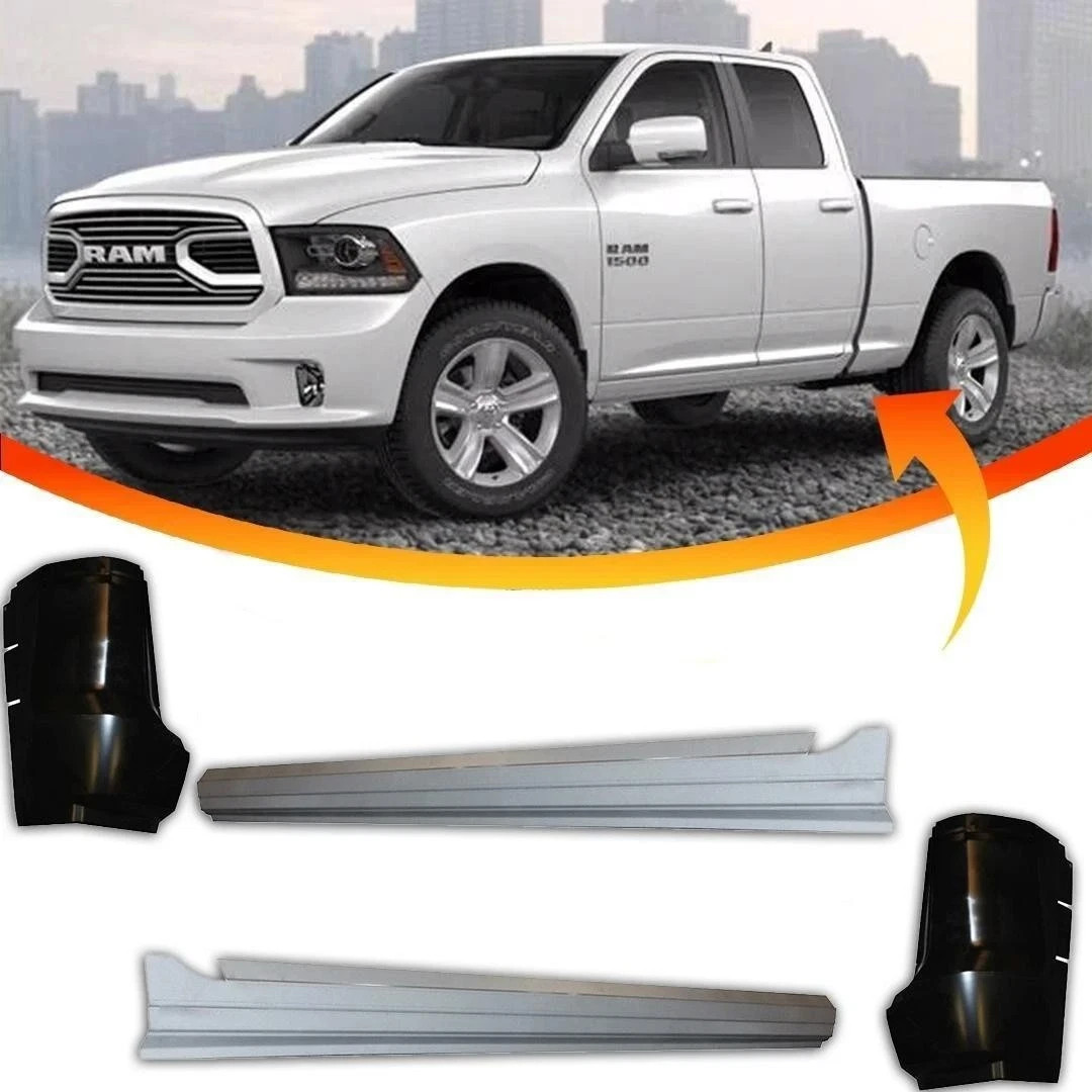 Outer Rocker Panels and Cab Corners Fits 2009-2018 Ram Truck Crew Cab 4PC. Set Outer Rocker Panels and Cab Corners Fits 2009-2018 Ram Truck Crew Cab 4PC. Set