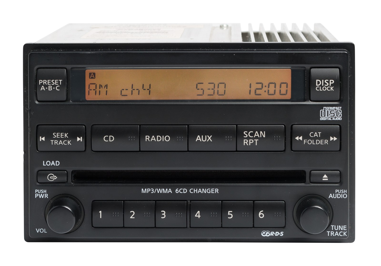 2007-2008 Nissan Frontier AM FM MP3 Receiver 6 Disc CD Player 28185ZS05A
