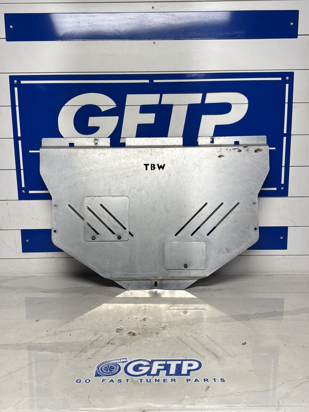 TBW Aluminum Engine Tray Lower Skid Plate Shield Fits 2008-2014 Subaru WRX STI