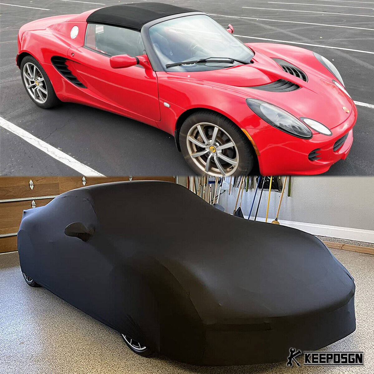 Indoor Car Cover Satin Stretch Dust Proof Protector Custom Fit For Lotus Elise