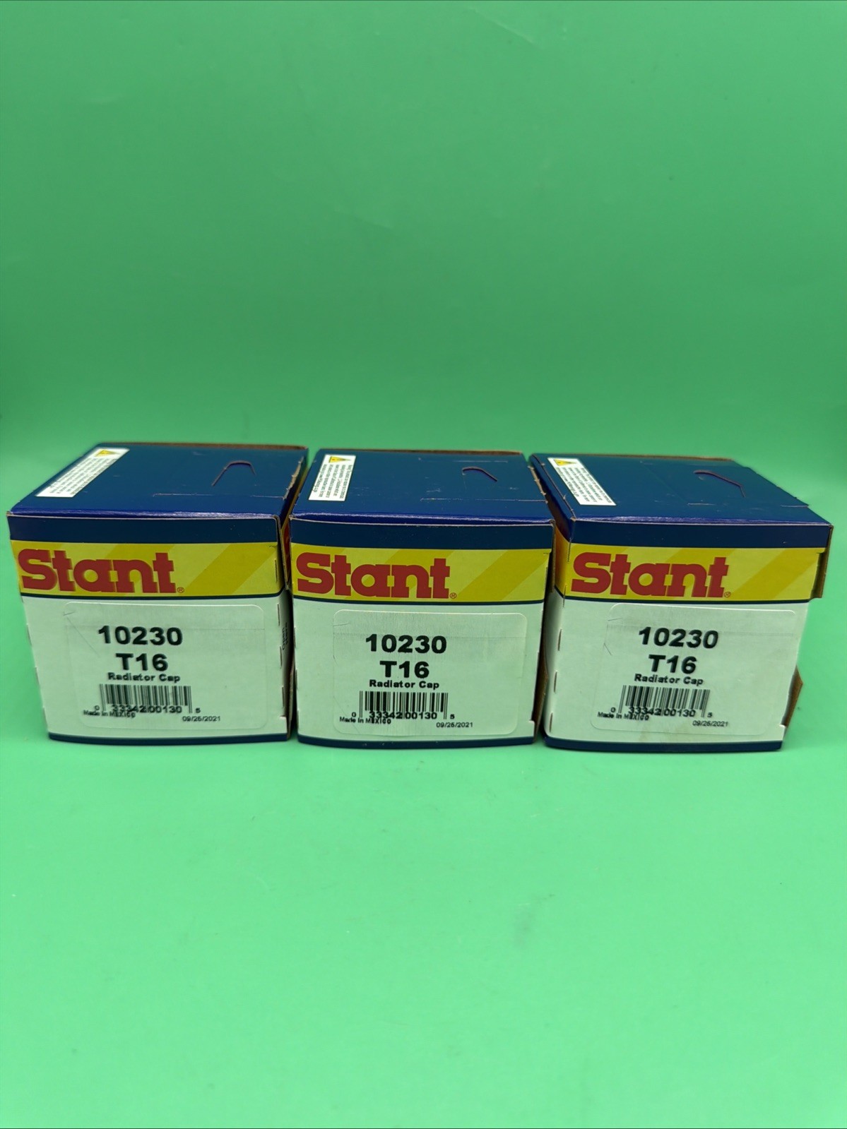 3xBrand NEW STANT 10230 OEM T16 Coolant System Radiator Cap Replacement 16lbs 3xBrand NEW STANT 10230 OEM T16 Coolant System Radiator Cap Replacement 16lbs