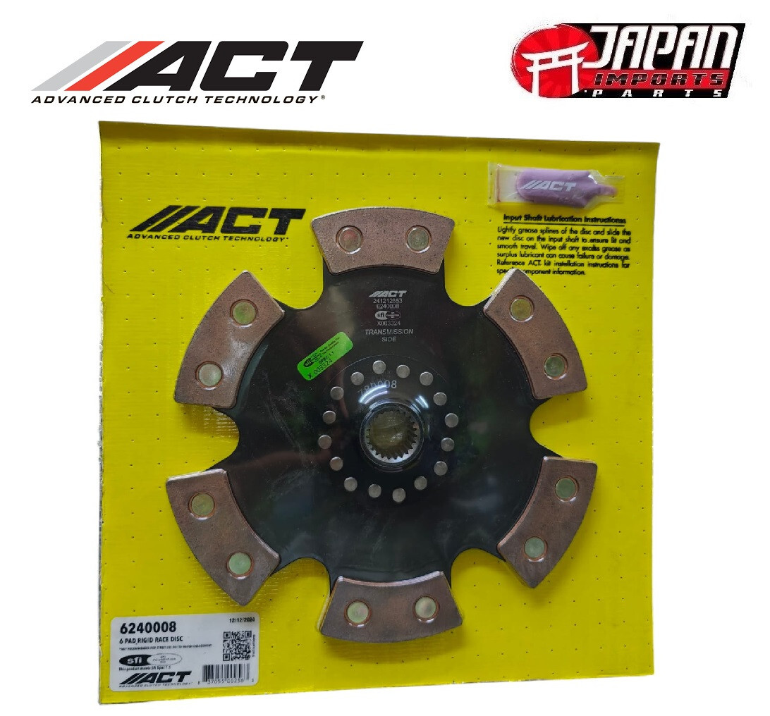 New ACT 6 Pad Rigid Race Clutch Disc for  RX-7 13B Turbo 86-91 RX-8 RX-7 FD