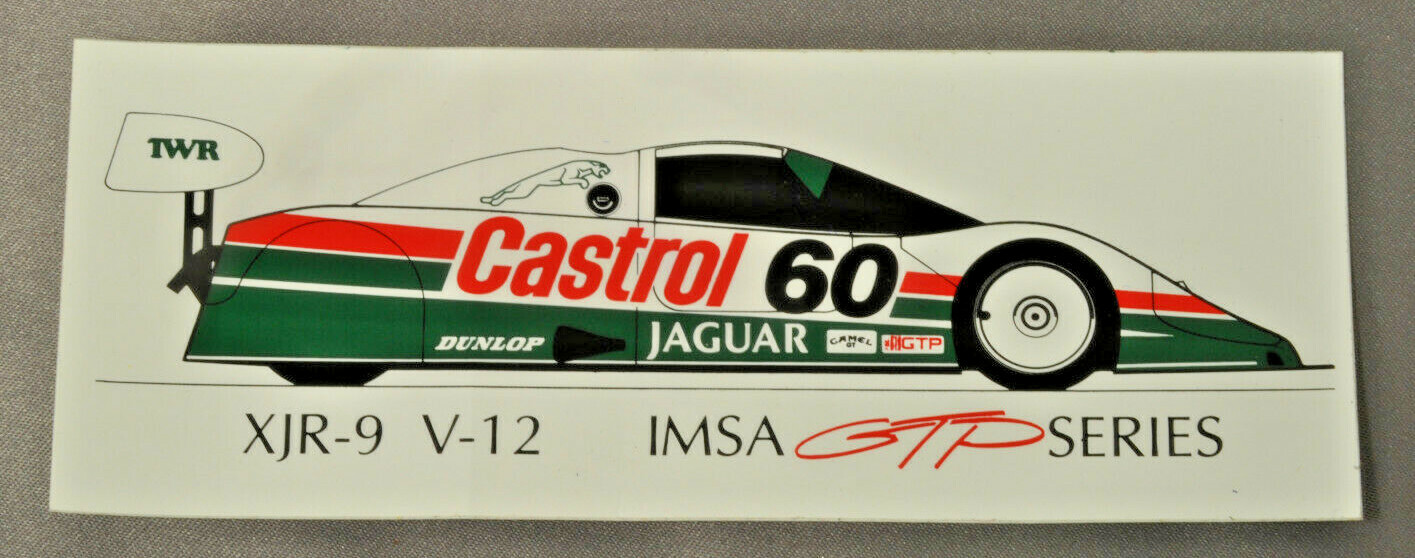 Jaguar XJR-9 V12 Imsa GTP Sticker 6.25\ Jaguar XJR-9 V12 Imsa GTP Sticker 6.25\