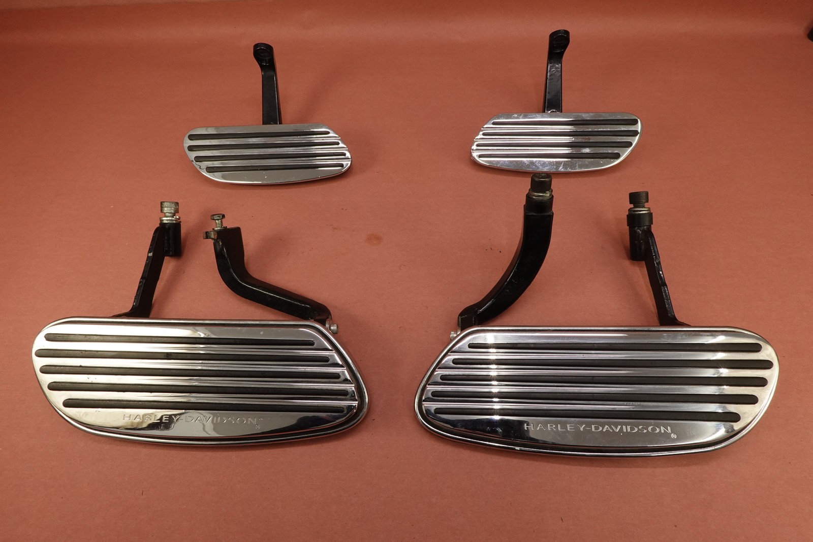 1999-2006 Harley Davidson Road King FLHRI Front Rear Floor Board Set