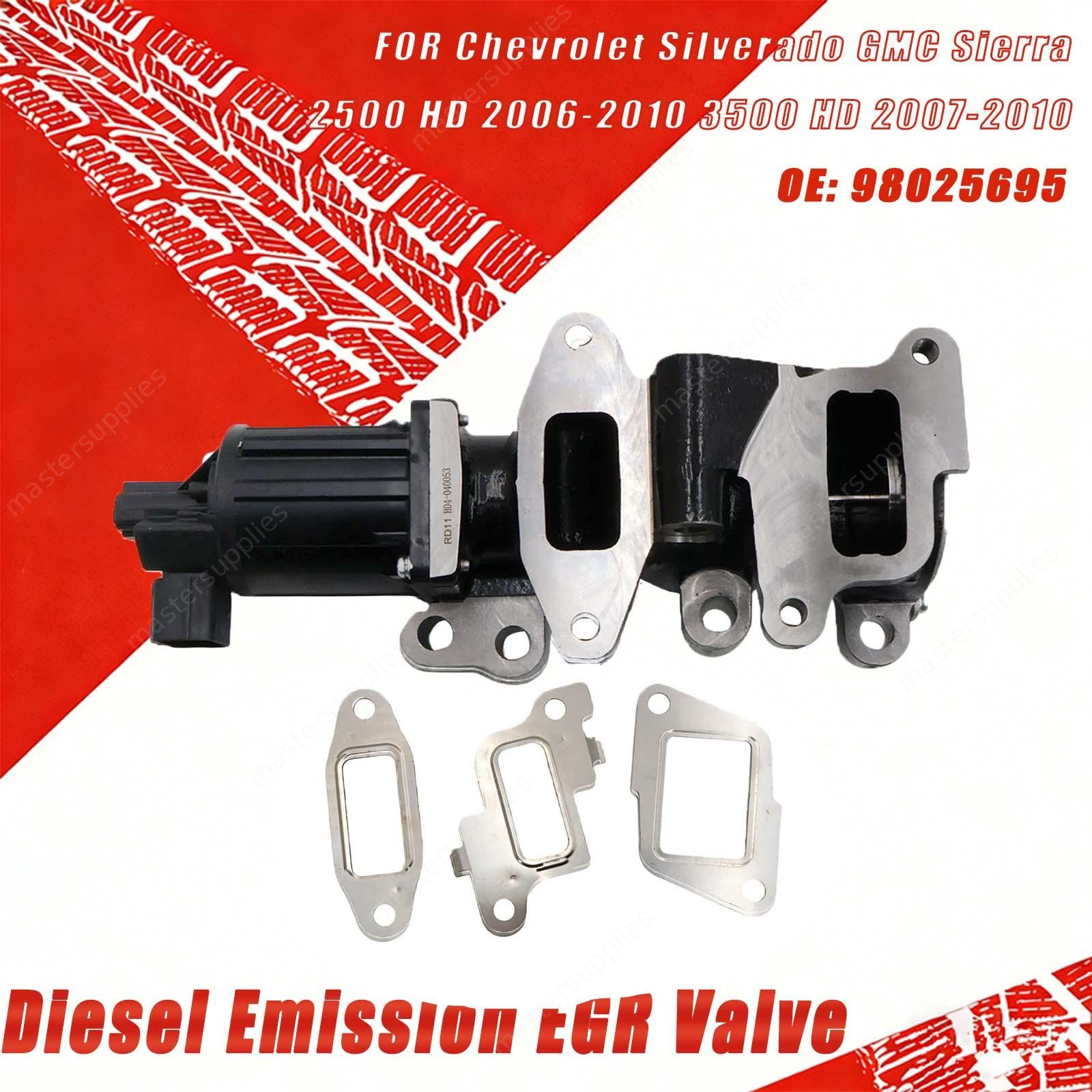 1PCS Diesel Emission EGR Valve FIT 2006-10 Chevrolet Silverado 2500 HD 98025695