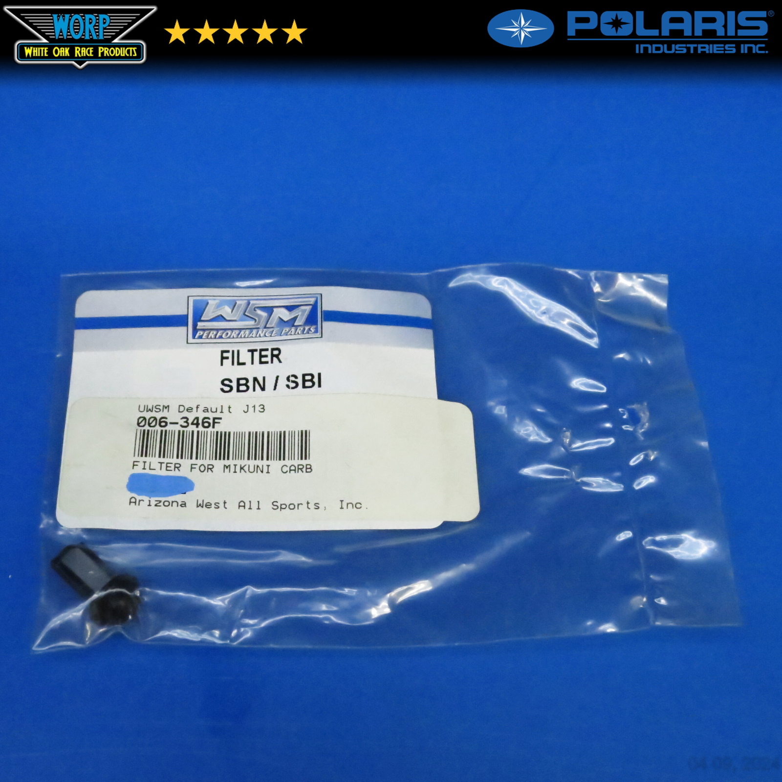 1 NEW WSM MIKUNI SBN SBI GENUINE INTERNAL FUEL FILTER WATER SEPERATOR 006-346F 1 NEW WSM MIKUNI SBN SBI GENUINE INTERNAL FUEL FILTER WATER SEPERATOR 006-346F