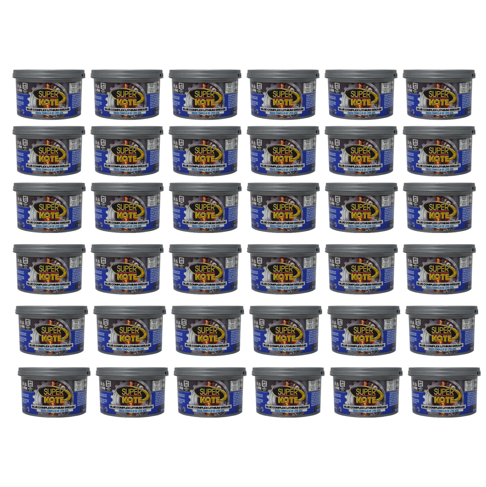 Lithium Complex Grease Blue NLGI 2 Case of 36- 330g Can. Superkote 2000