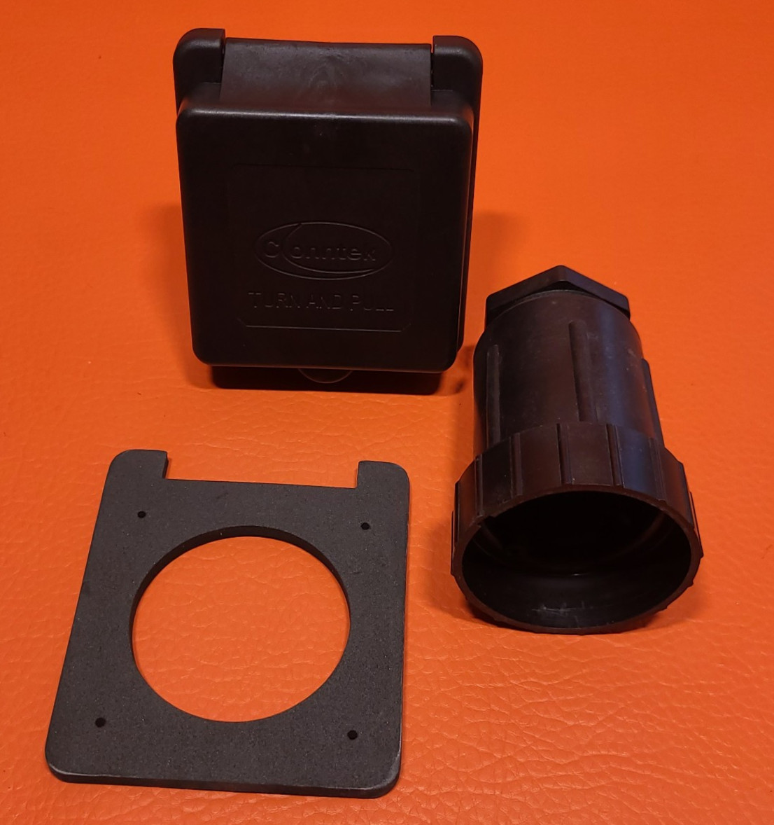 Conntek Camp Power 80855A-SQBK 50A 125V or 250V RV Marine Power Inlet SS2-50P