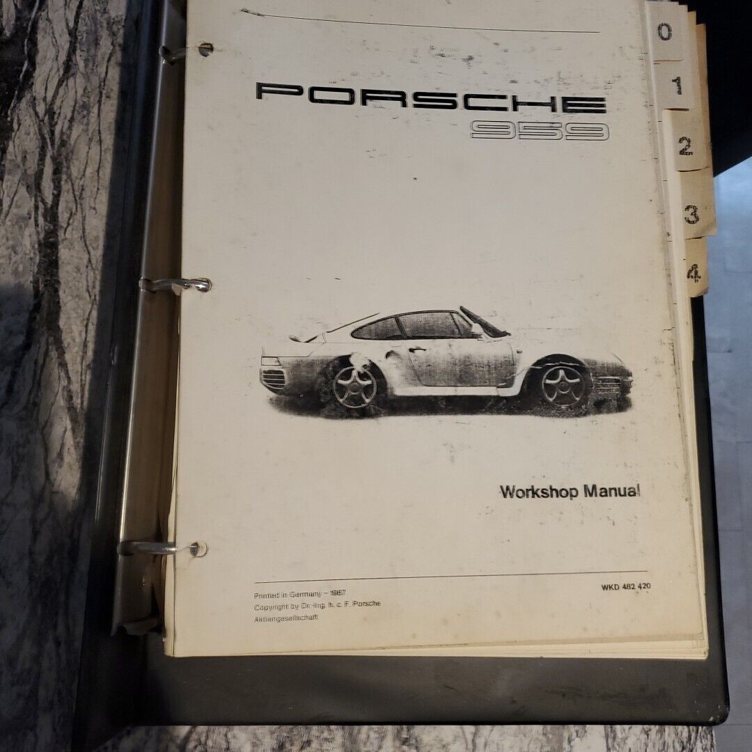 /Workshop Manual ENGLISH VERSION Porsche 959 Stand 1987