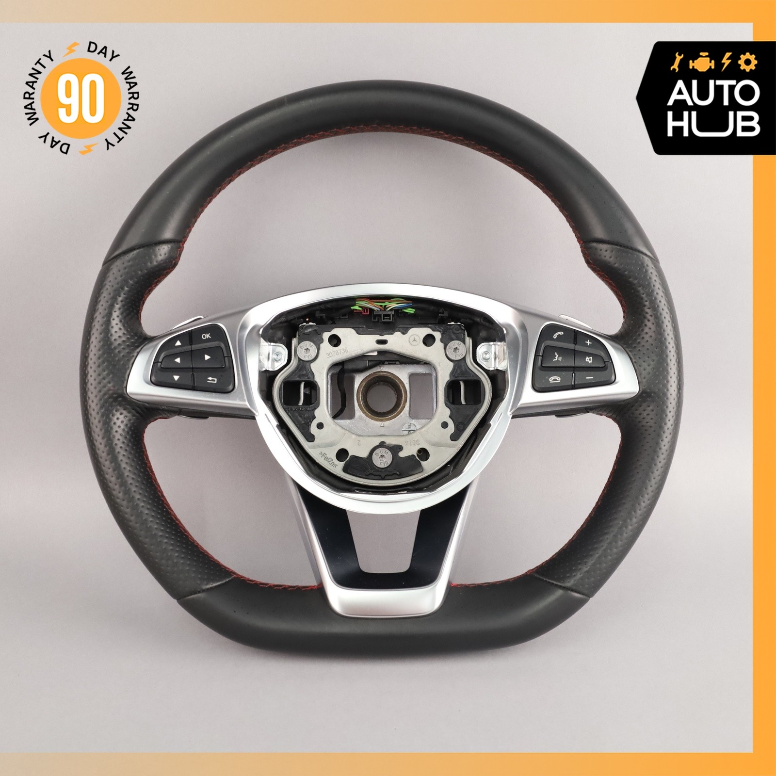 15-20 Mercedes W117 CLA250 AMG SL550 C300 Steering Wheel Flat Bottom OEM 58k 15-20 Mercedes W117 CLA250 AMG SL550 C300 Steering Wheel Flat Bottom OEM 58k