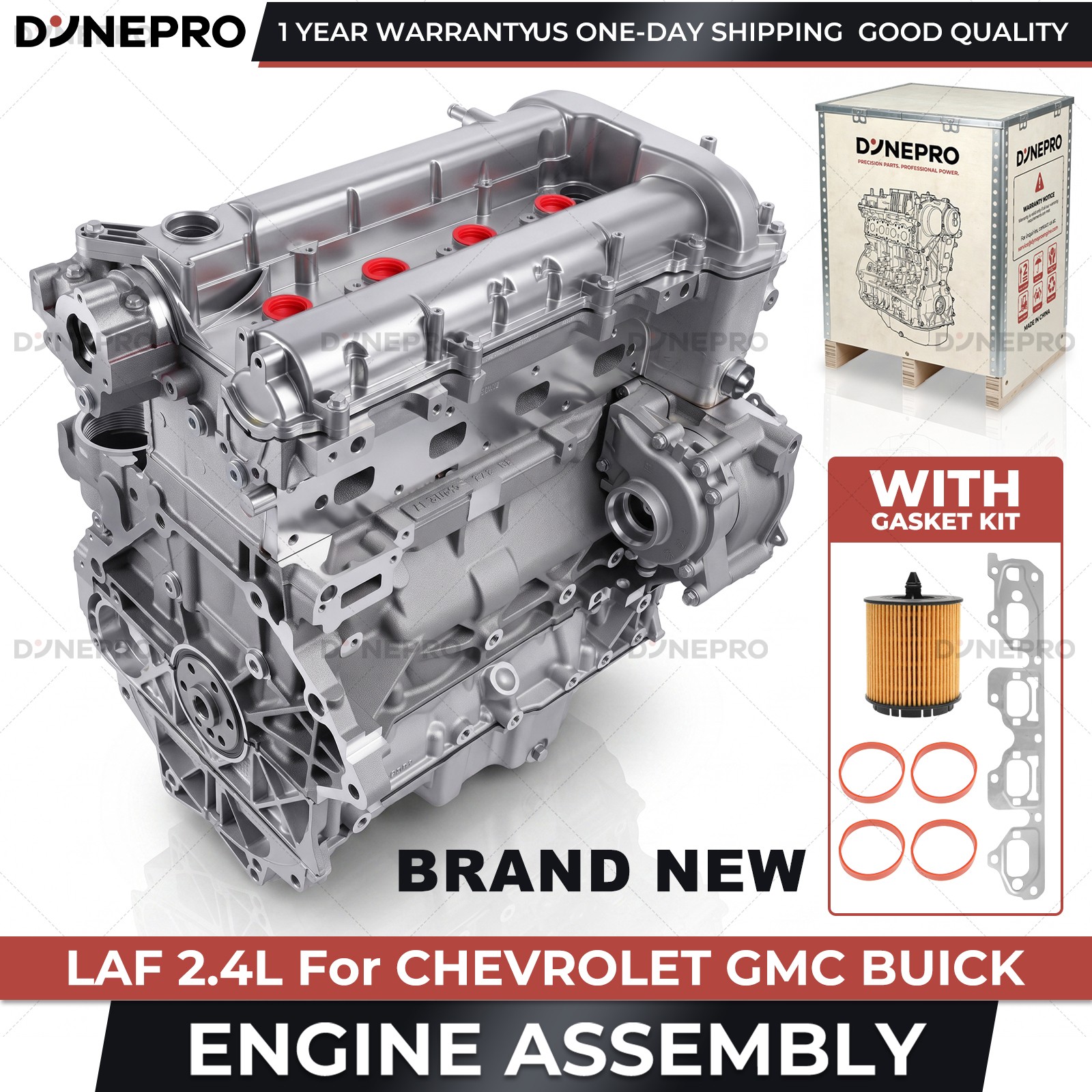 LAF 2.4L New Long Block Engine Assembly For 10-17 GMC Terrain Chevrolet Equinox