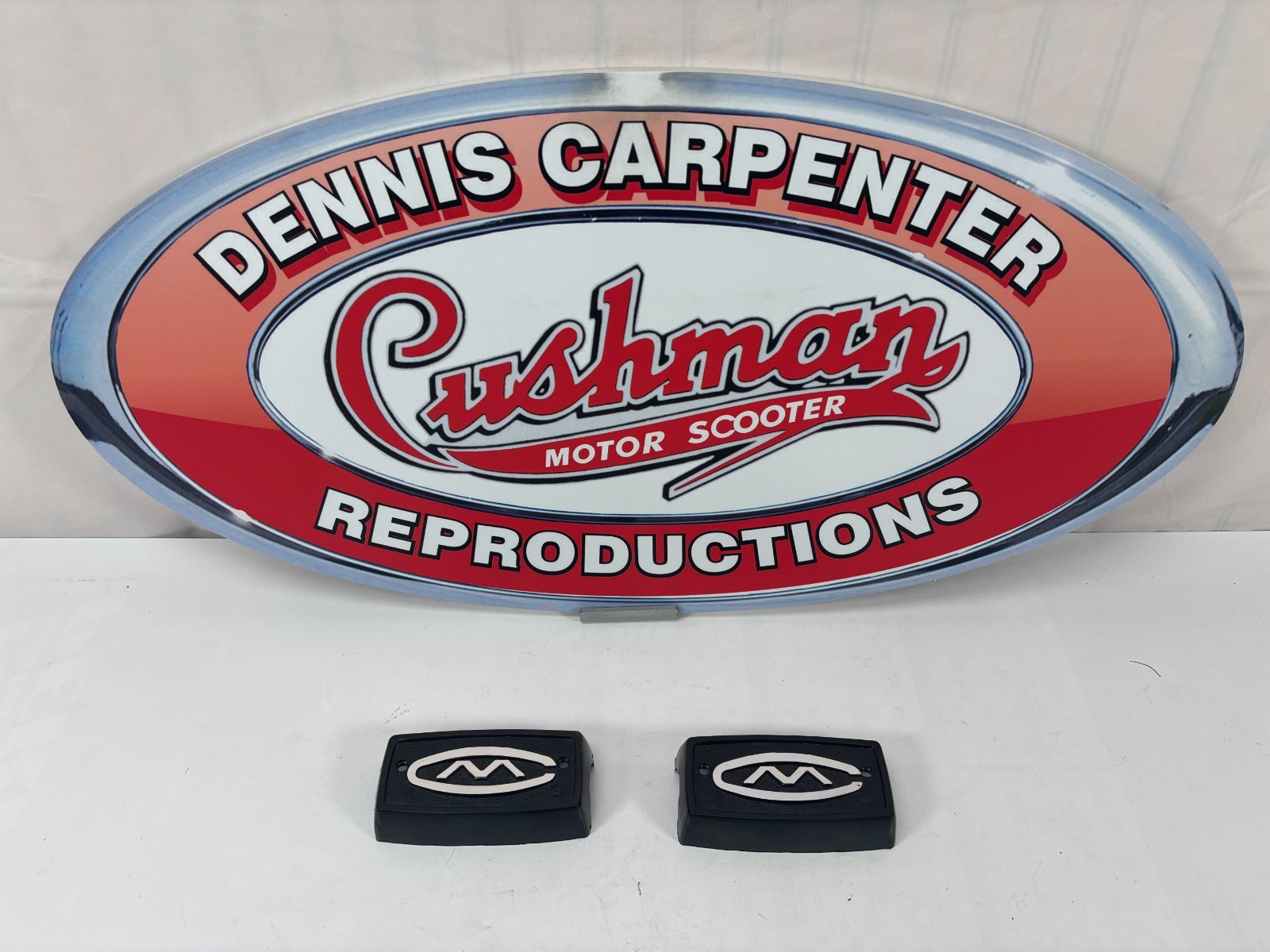 Cushman Eagle, Silver Eagle, Super Eagle, Super Silver Eagle Gas Tank Emblem CM Cushman Eagle, Silver Eagle, Super Eagle, Super Silver Eagle Gas Tank Emblem CM