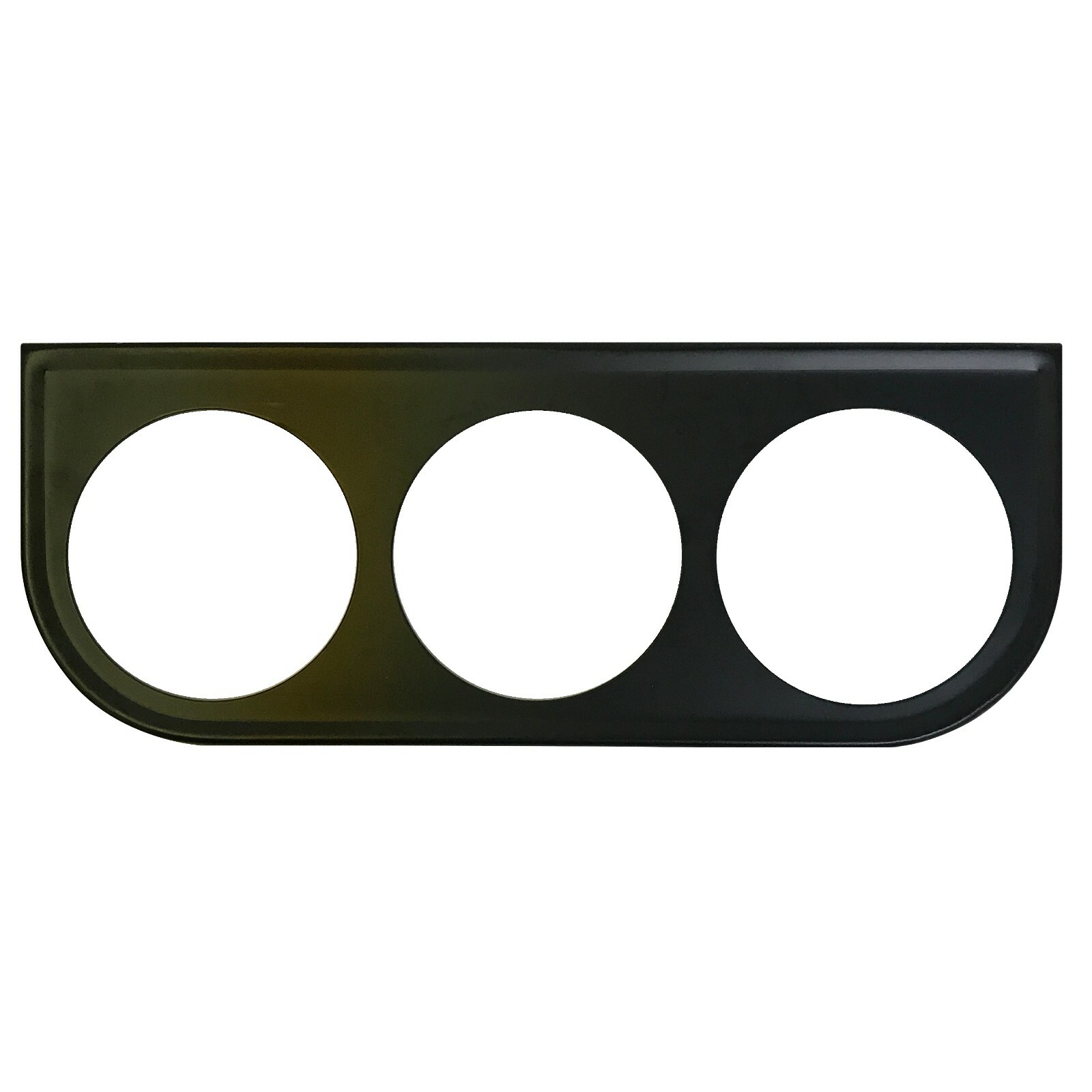 Universal Metal Black Under Dash Triple Gauge Mounting Panel 2-1/16 Inch