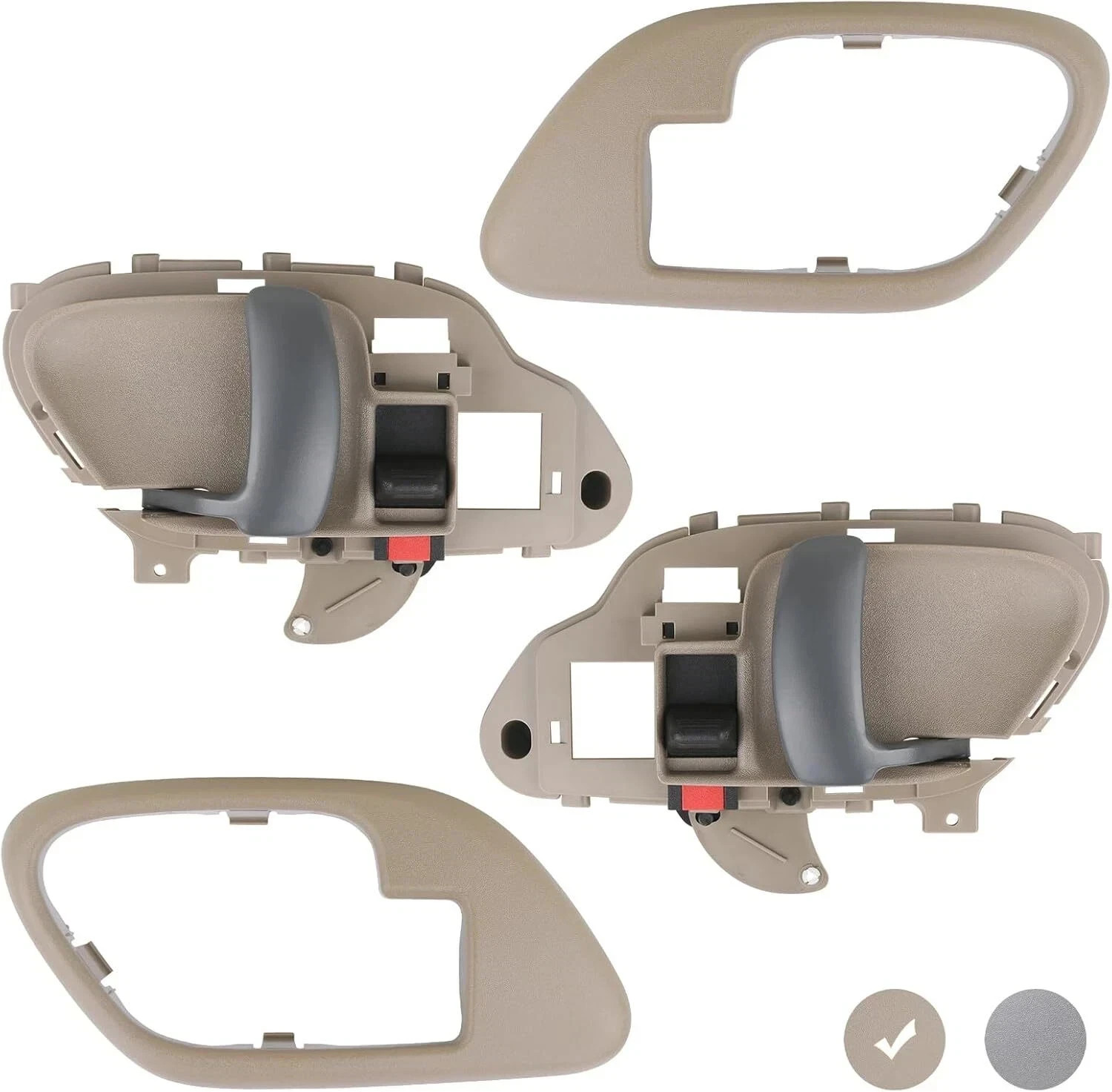 Interior Door Handle & Bezel Kit (Tan) for 1995-2002 Chevy GMC Trucks Interior Door Handle & Bezel Kit (Tan) for 1995-2002 Chevy GMC Trucks