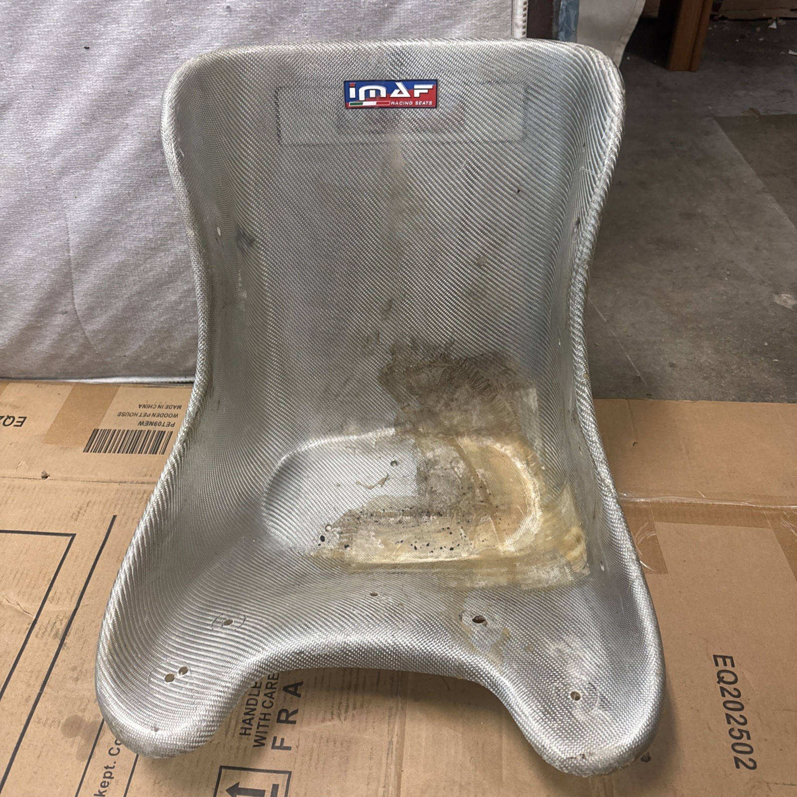 Well Used IMAF Fiberglass Go Kart Racing Seat Minimum Width 12.25” Well Used IMAF Fiberglass Go Kart Racing Seat Minimum Width 12.25”