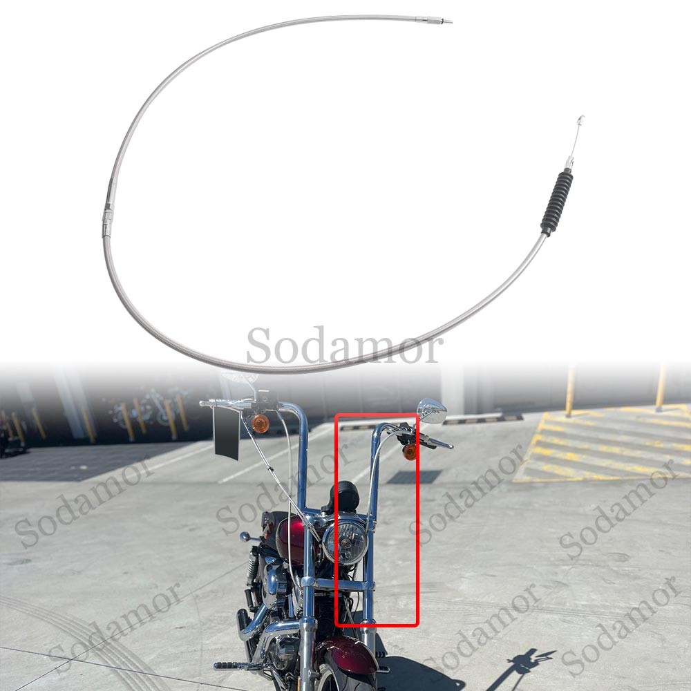71 Inch 180CM Clutch Cable Wire for Harley Iron XL 883 XL 1200 Fat Boy Road King