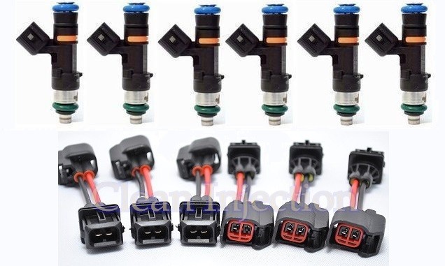 6 1000cc Bosch EV14 Fuel injectors Porsche 911 996 3.6L Twin turbo GT2 S E85 