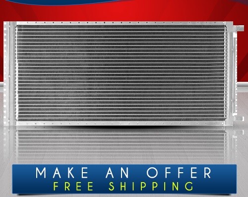 Universal Condenser A/C PF1226 (18mm Core Depth) 4 Rails BLpaint,12x26x5/8 inc