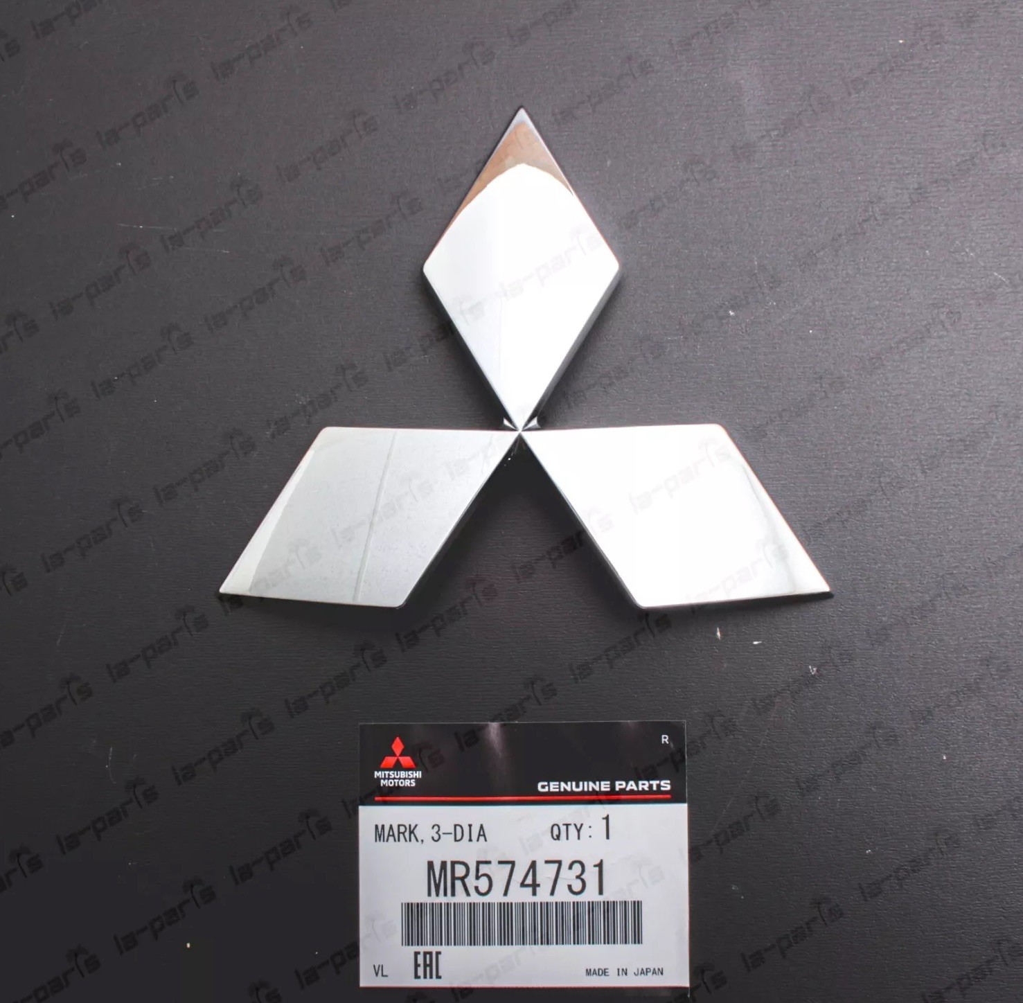 Genuine Mitsubishi Lancer Evolution 7 8 9 EVO CT9A Front Bumper Emblem MR574731