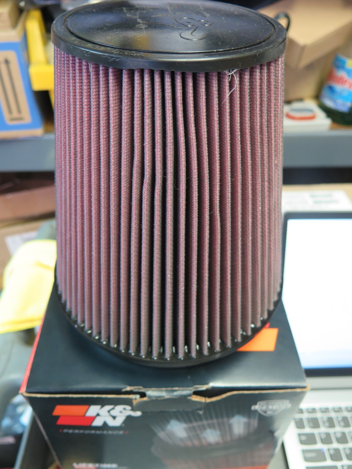 NOS K&N Universal Clamp-On Air Filter RU1041 (O2C)