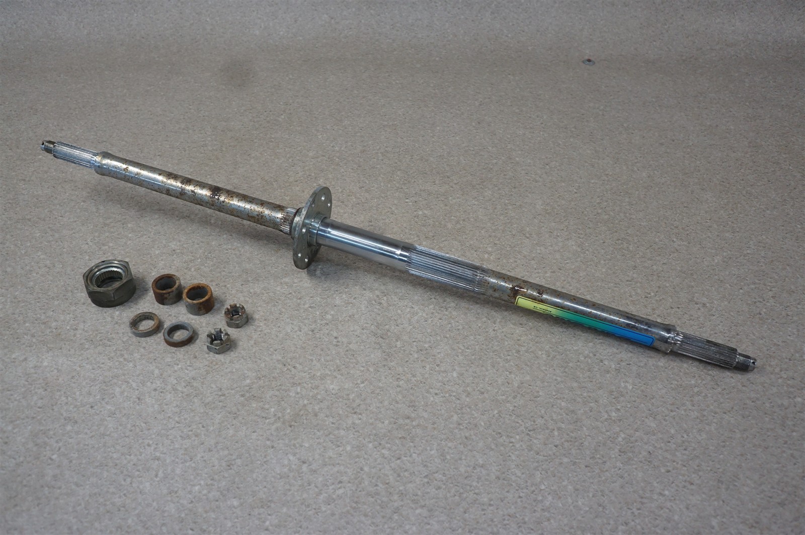 1985 85 Honda ATC200X ATC 200 X 200X Dura Blue DuraBlue Rear Axle Assembly 1985 85 Honda ATC200X ATC 200 X 200X Dura Blue DuraBlue Rear Axle Assembly