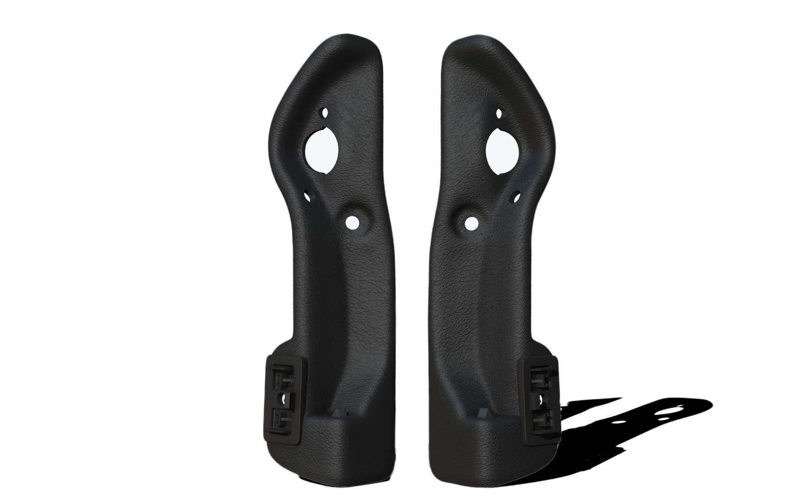 Aftermarket Mercedes-Benz Softtop Opener Covers (A124 E320) - Set - Black