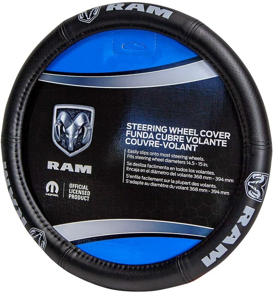 Brand New Official Licensed Dodge Ram Logo Car Truck Van Steering Wheel Cover Brand New Official Licensed Dodge Ram Logo Car Truck Van Steering Wheel Cover