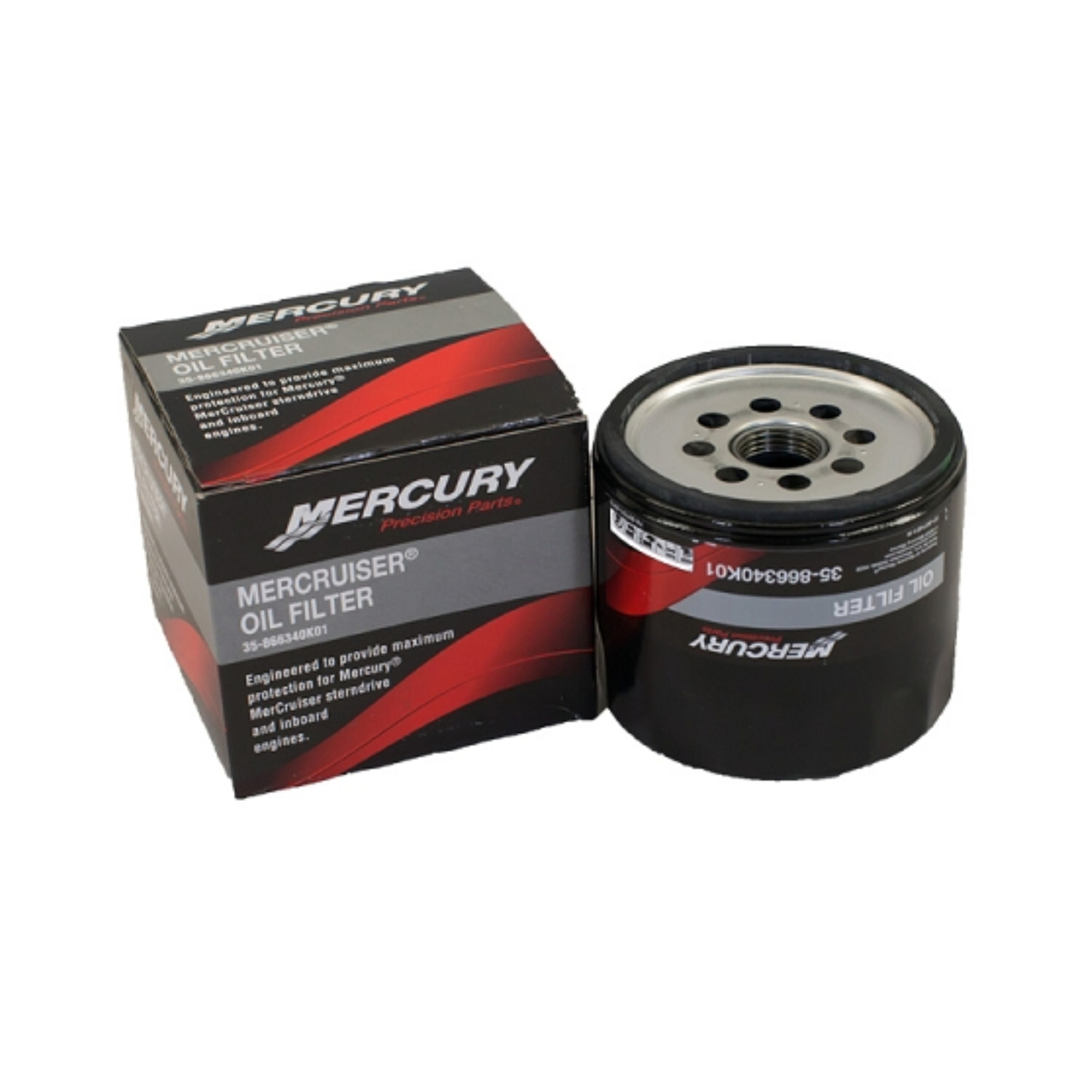 Mercury Marine Mercruiser New OEM Oil Filter Short, 35-866340K01 Mercury Marine Mercruiser New OEM Oil Filter Short, 35-866340K01