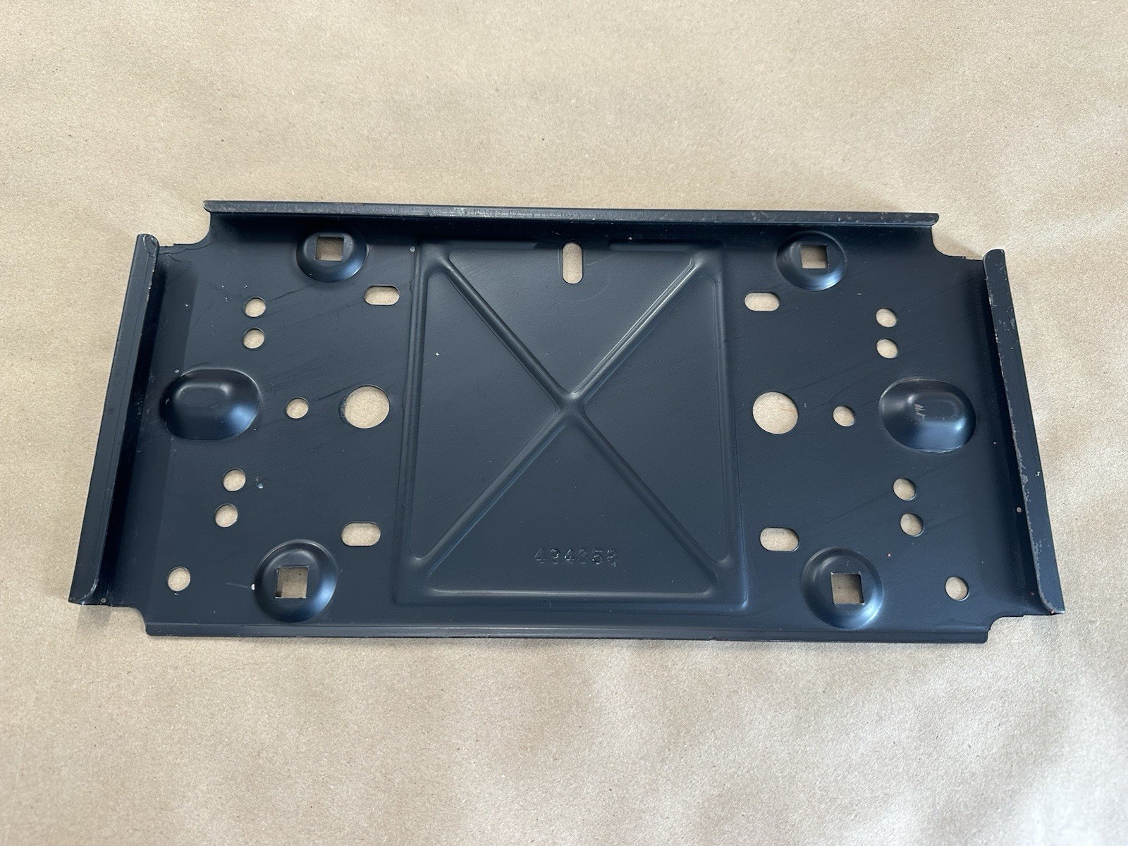 1977 - 1981 Camaro Firebird Trans Am Front License Plate Bracket GM # 494358 NOS 1977 - 1981 Camaro Firebird Trans Am Front License Plate Bracket GM # 494358 NOS