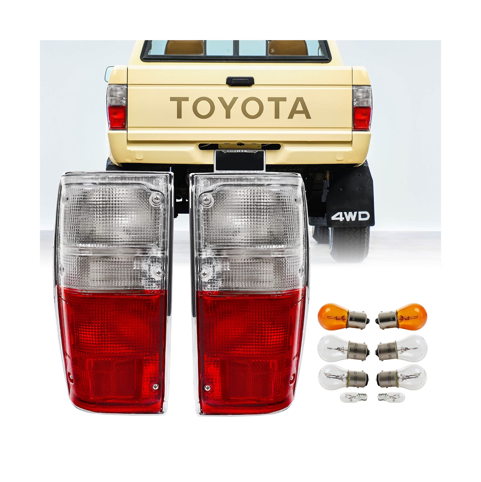 USR 84-88 4Runner Tail Lights - Rear Replacement Taillight Lamp Set (Left + R...