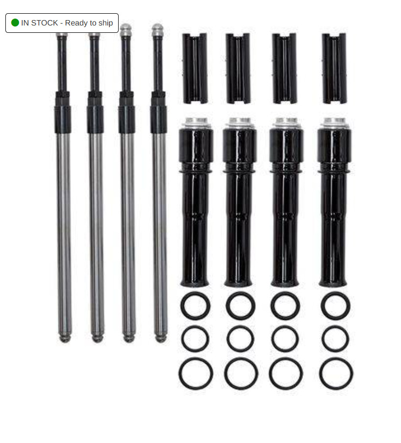 S&S Cycle Quikee Pushrods with Black Tubes Milwaukee-8 S&S Cycle Quikee Pushrods with Black Tubes Milwaukee-8