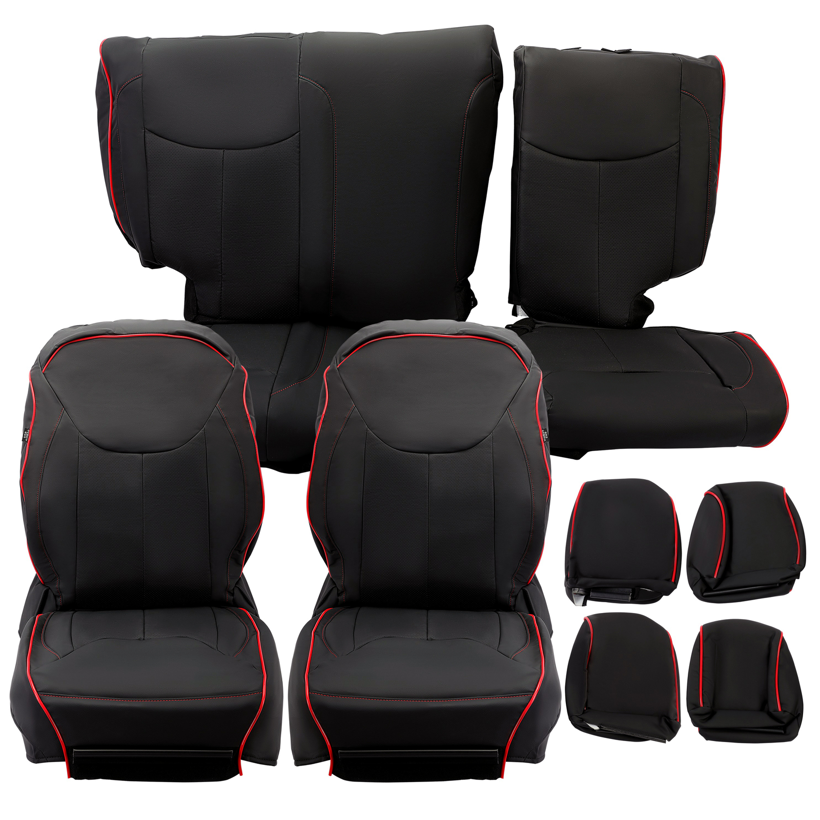 Full Upholstery Seat Covers For Jeep Wrangler 2013-2017 2018 4DR Replacement