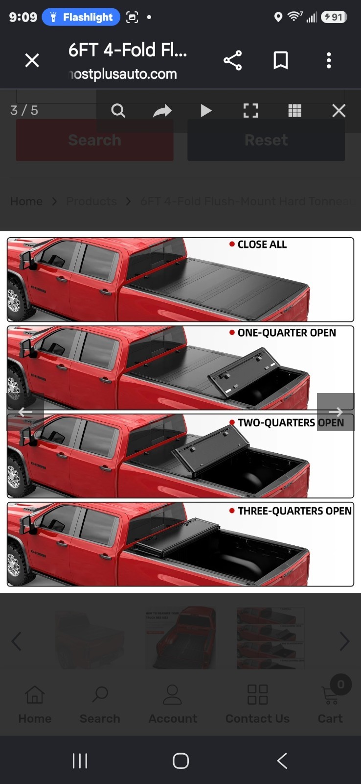 5FT TRI-Fold Truck Bed Tonneau Cover For 2016-2026 Toyota Tacoma SR5 TRD W/ LED 5FT TRI-Fold Truck Bed Tonneau Cover For 2016-2026 Toyota Tacoma SR5 TRD W/ LED