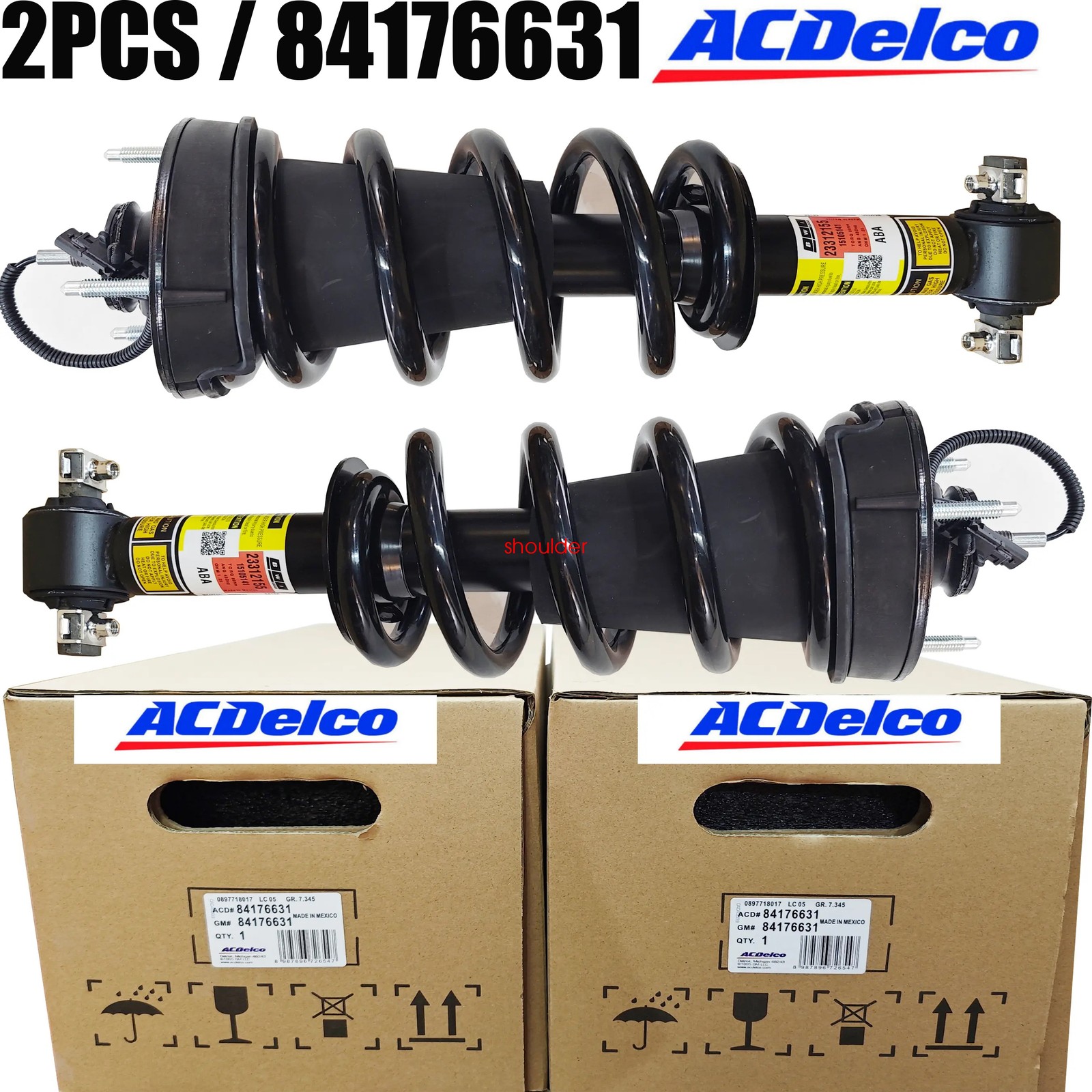 OEM 2X Front Shock Struts Assys For 2014 -2020 Escalade Yukon MagneRide 84176631 OEM 2X Front Shock Struts Assys For 2014 -2020 Escalade Yukon MagneRide 84176631
