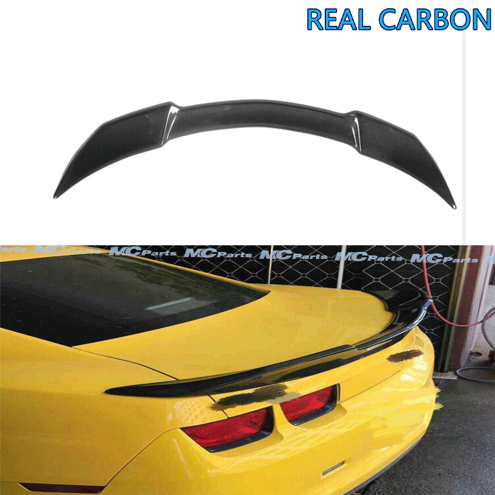Real Carbon Fiber Trunk Rear Spoiler Lid For Chevrolet Camaro ZL1 10-13 11 12 Z