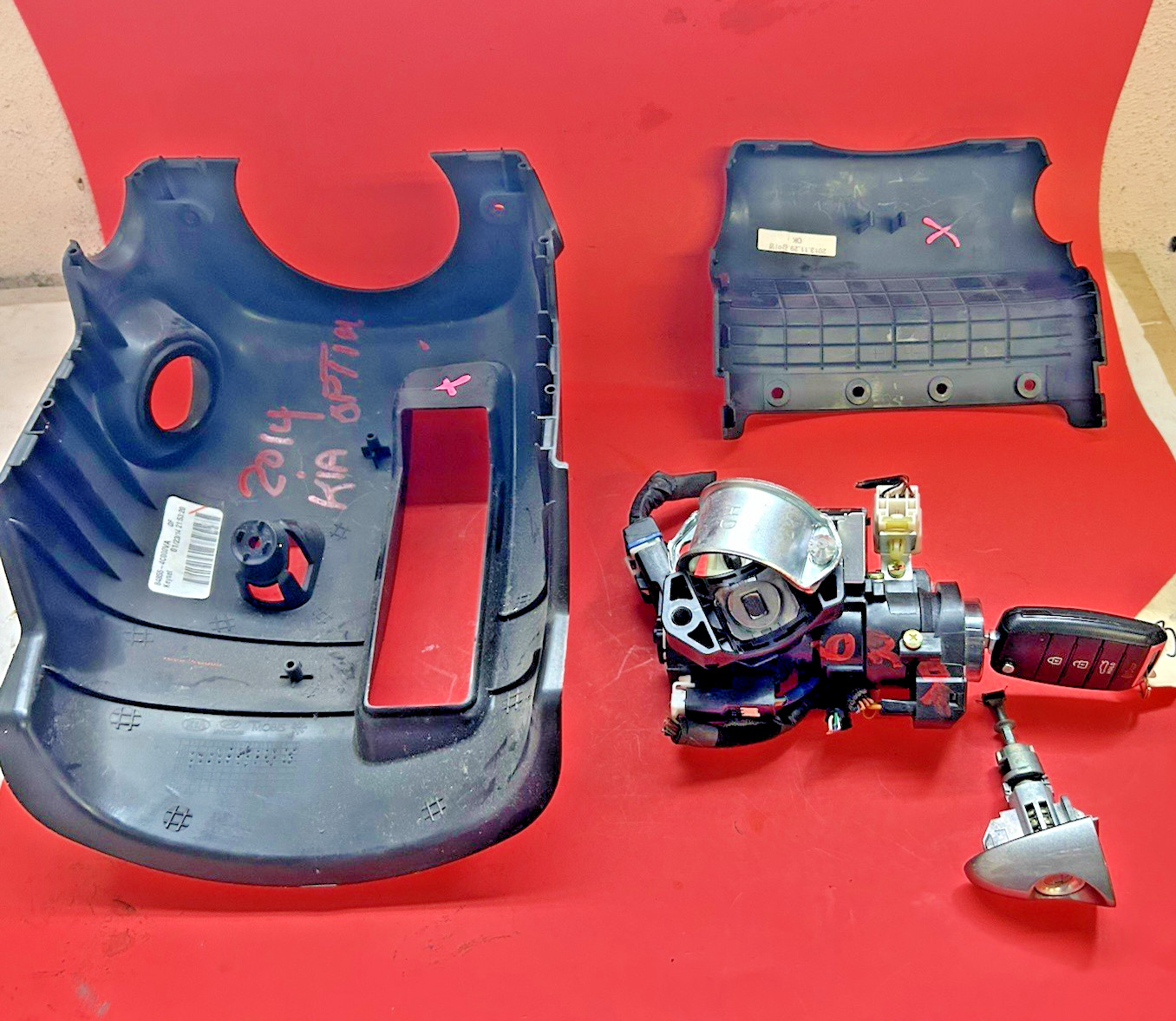 🛑 2011-2015 Kia Optima Ignition Switch Cylinder Tumbler W/ Key & Shroud OEM 🛑 2011-2015 Kia Optima Ignition Switch Cylinder Tumbler W/ Key & Shroud OEM