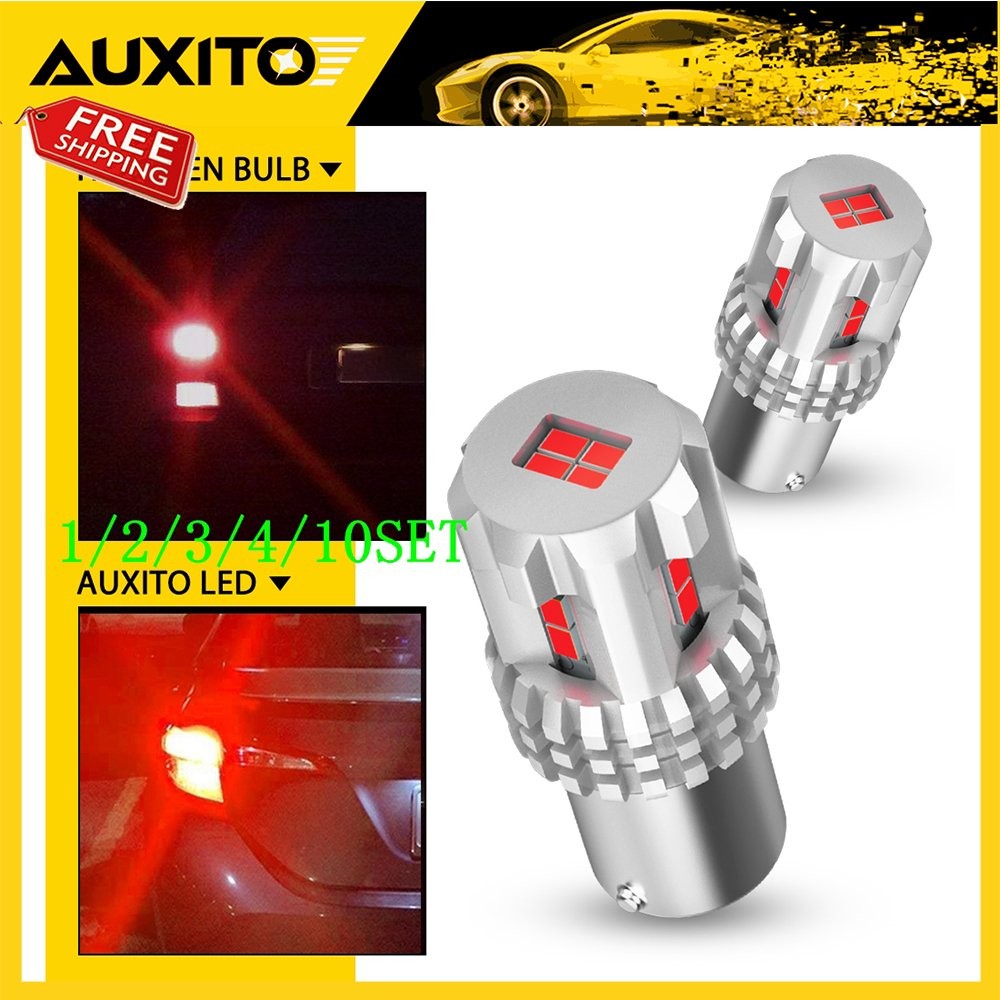 Red 1157 LED Brake Stop Turn Signal Tail Light Bulbs 7528 2357 2057 1~10Set