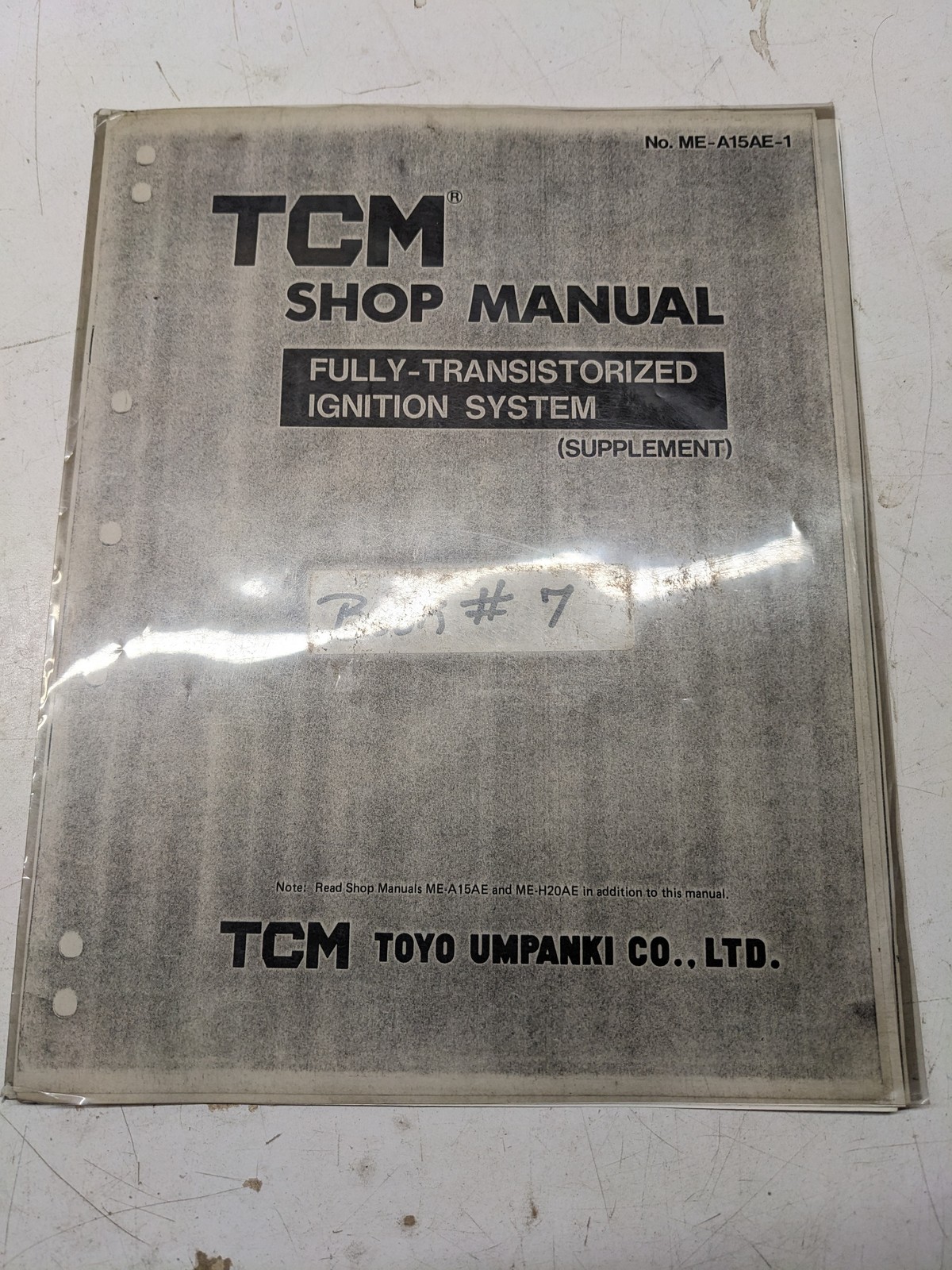 TCM SHOP MANUAL FULLY TRANSISTORIZED IGNITION SYSTEM SUPPLEMENT BOOK 7 TCM SHOP MANUAL FULLY TRANSISTORIZED IGNITION SYSTEM SUPPLEMENT BOOK 7