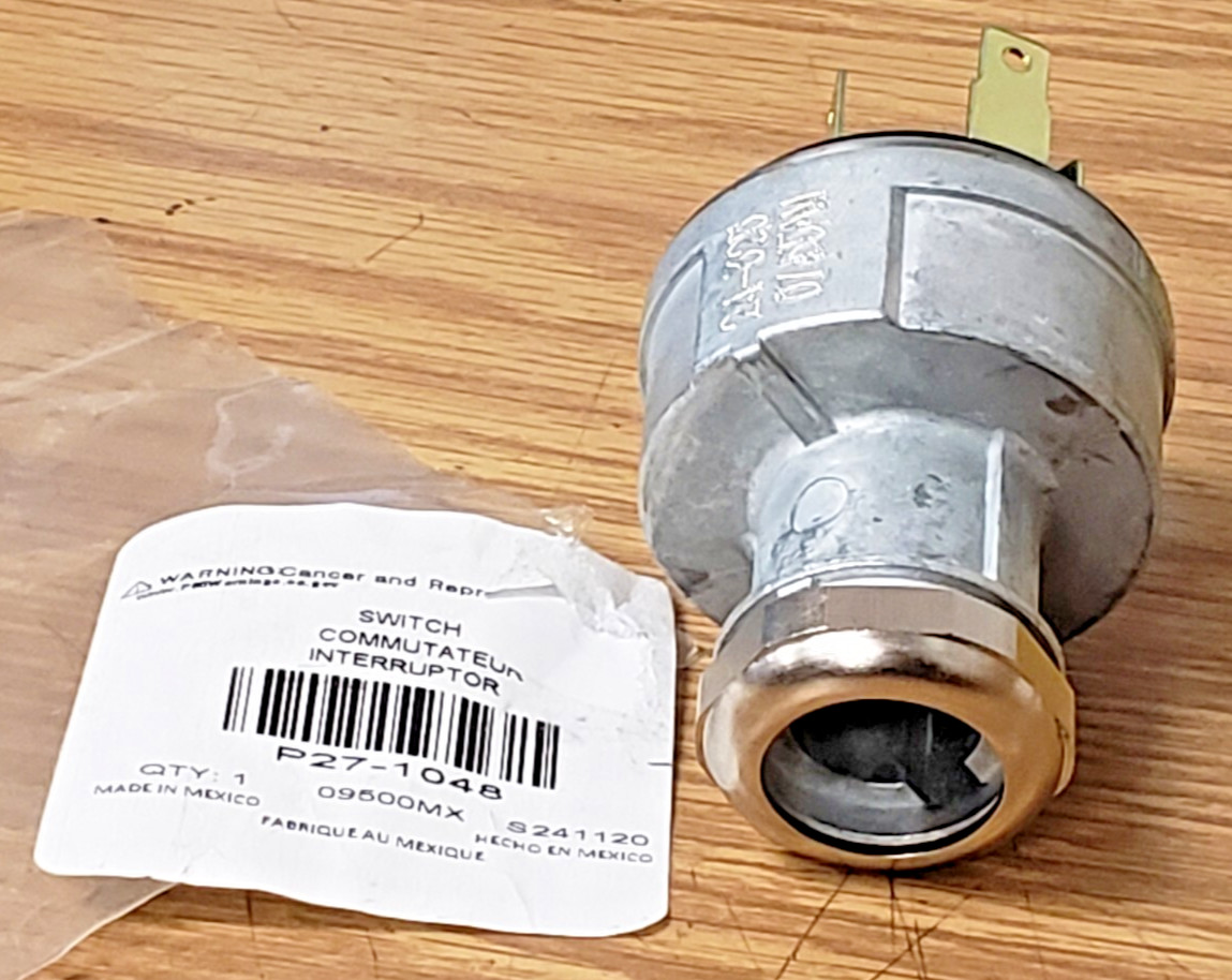 ~NEW GENUINE PACCAR OEM KENWORTH / PETERBILT CHROME IGNITION SWITCH ~ P27-1048