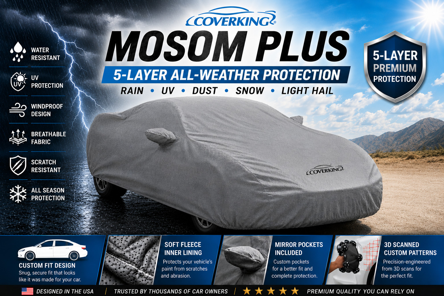 Coverking Weatherproof  Mosom Plus Custom Fit Car Cover for Lotus Evora