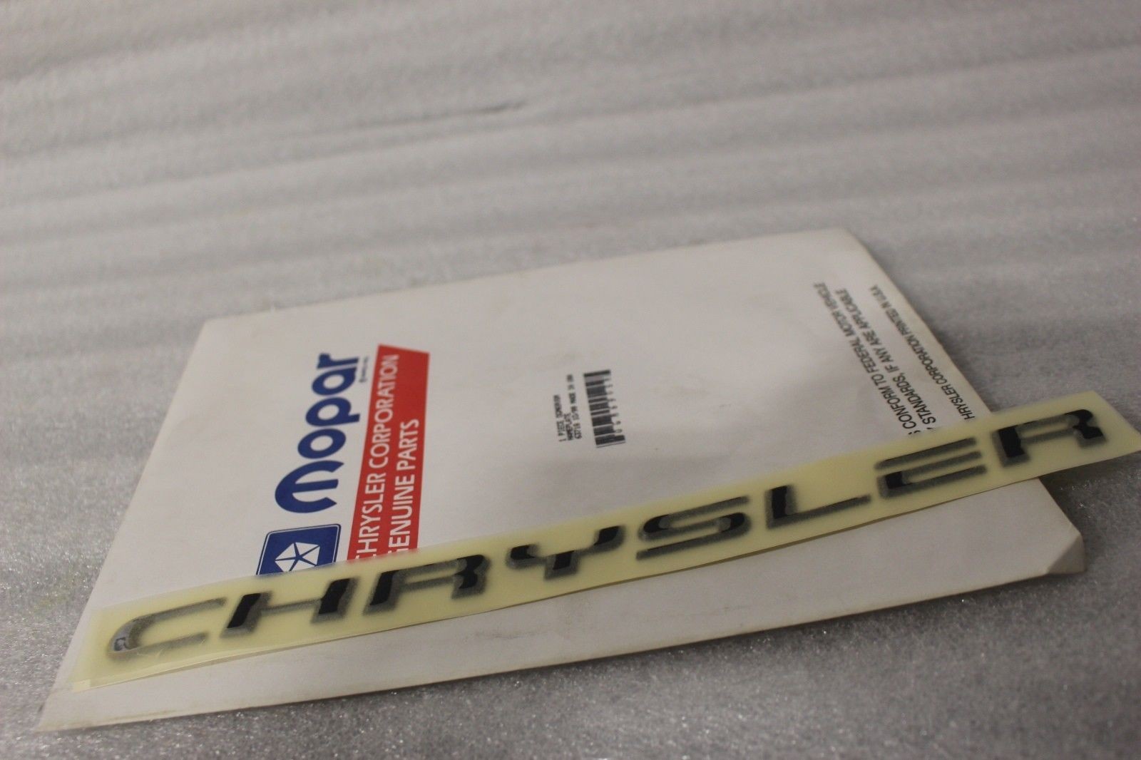 GM69VSM NEW OEM CHRYSLER VIPER DODGE VIPER REAR BUMPER DECAL GM69VSM