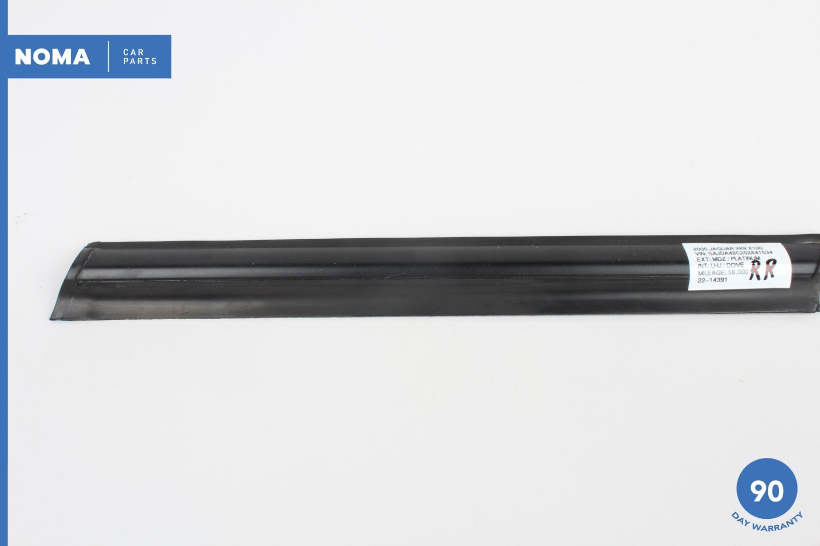 97-05 Jaguar XK8 XKR X100 Rear Right Passenger Side Outside Window Molding OEM 97-05 Jaguar XK8 XKR X100 Rear Right Passenger Side Outside Window Molding OEM