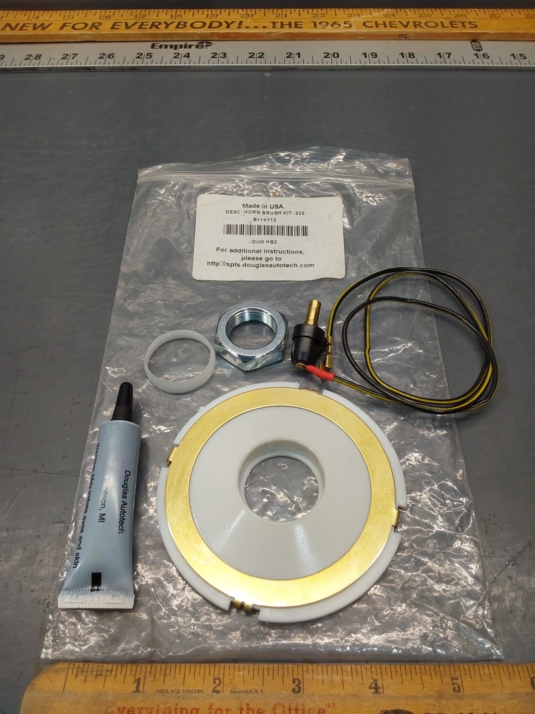 NOS Douglas Autotech DUG HB2 Horn Brush/Plate Kit 929. 
