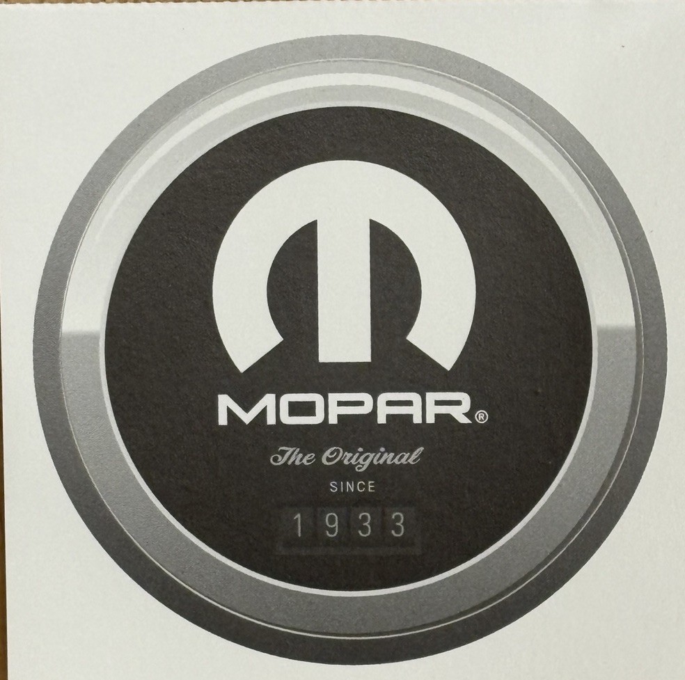 3 Inch Vinyl Mopar Car Decal 3 Inch Vinyl Mopar Car Decal