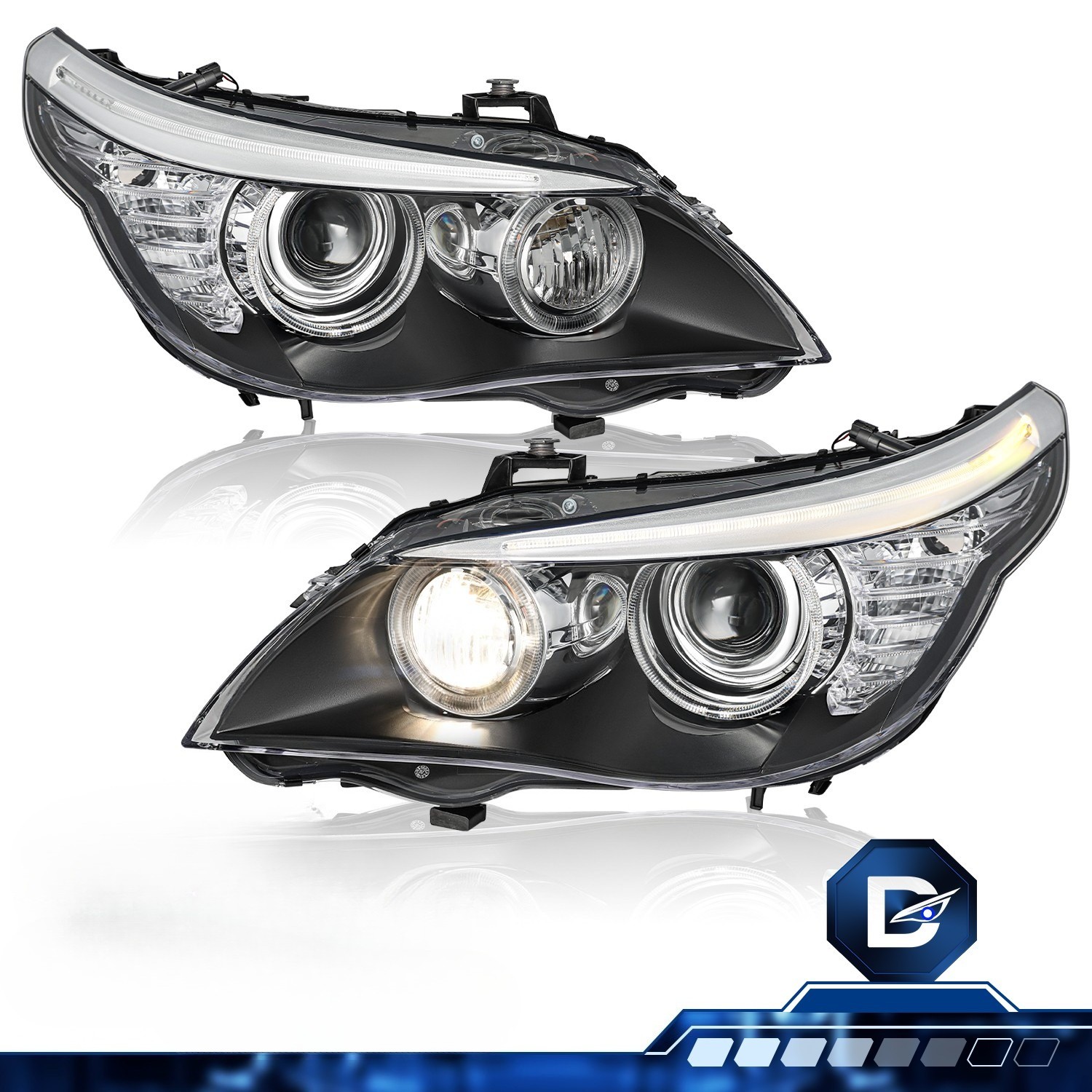 For 2008-2010 BMW 5 Series E60 E61 528i 535i HID Headlight w/ AFS Left & Right