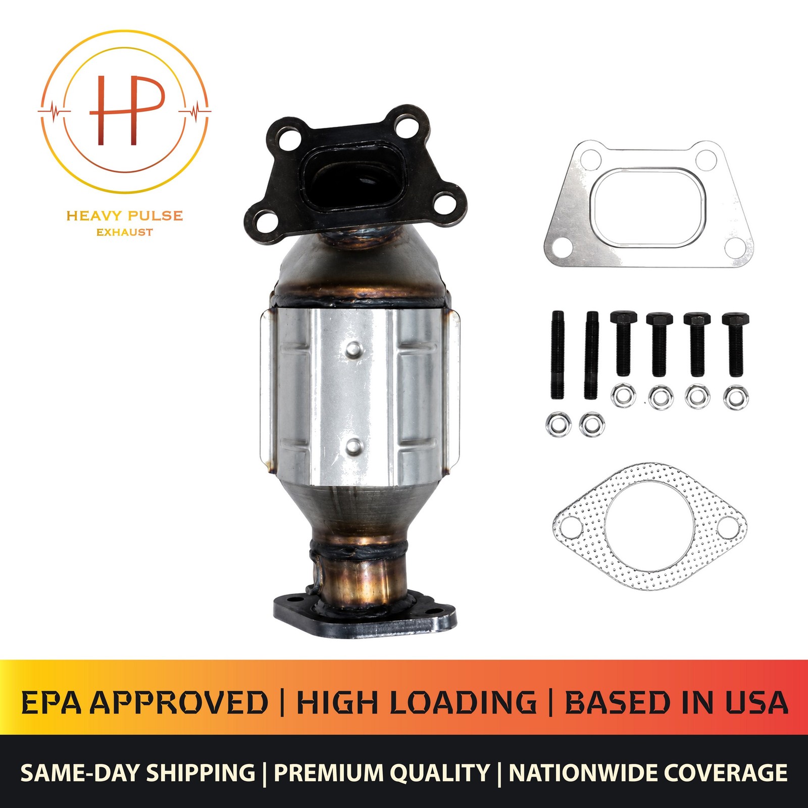 Front Right Catalytic Converter with Integrated Exhaust Manifold for 2014 Cadill