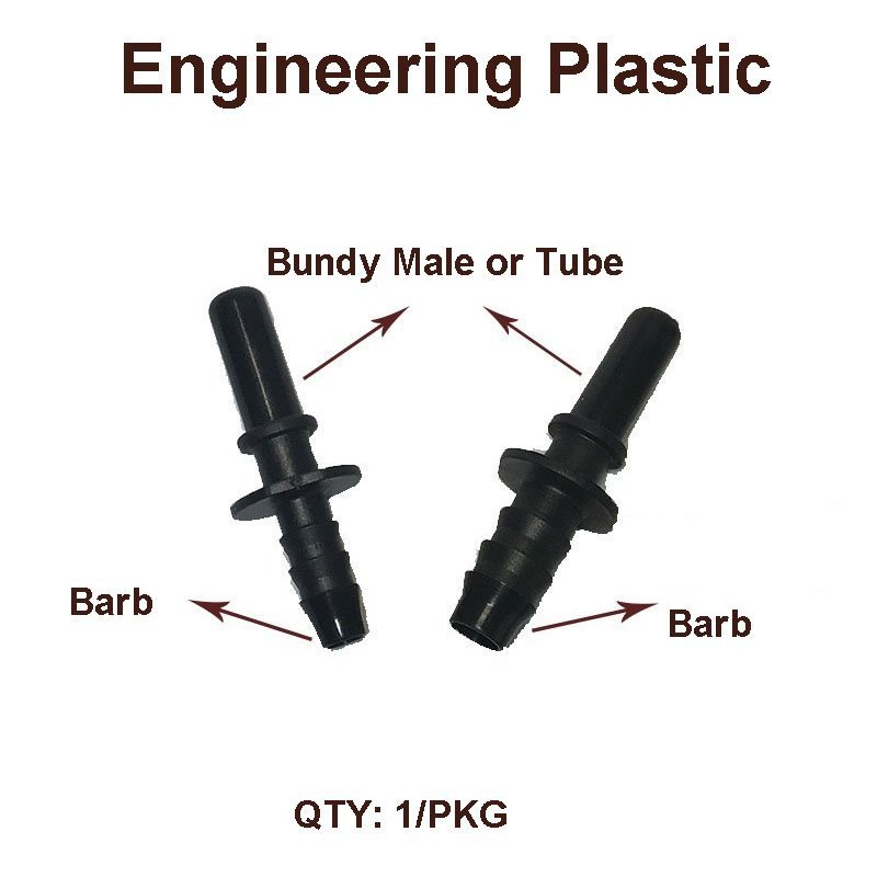 Fitting Fuel Line Quick Connector 5/16” Barb to 5/16” Bundy Male Tube
