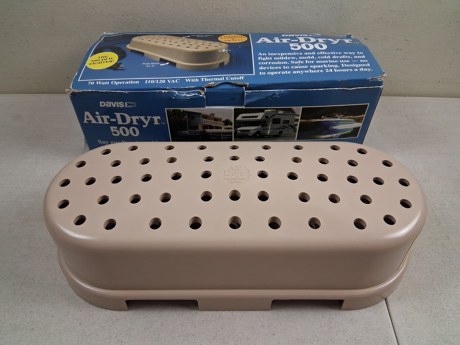 Davis Air-Dryr 500 Electric Warm Air Dryer Boat RV Home 1459 120V AC Davis Air-Dryr 500 Electric Warm Air Dryer Boat RV Home 1459 120V AC