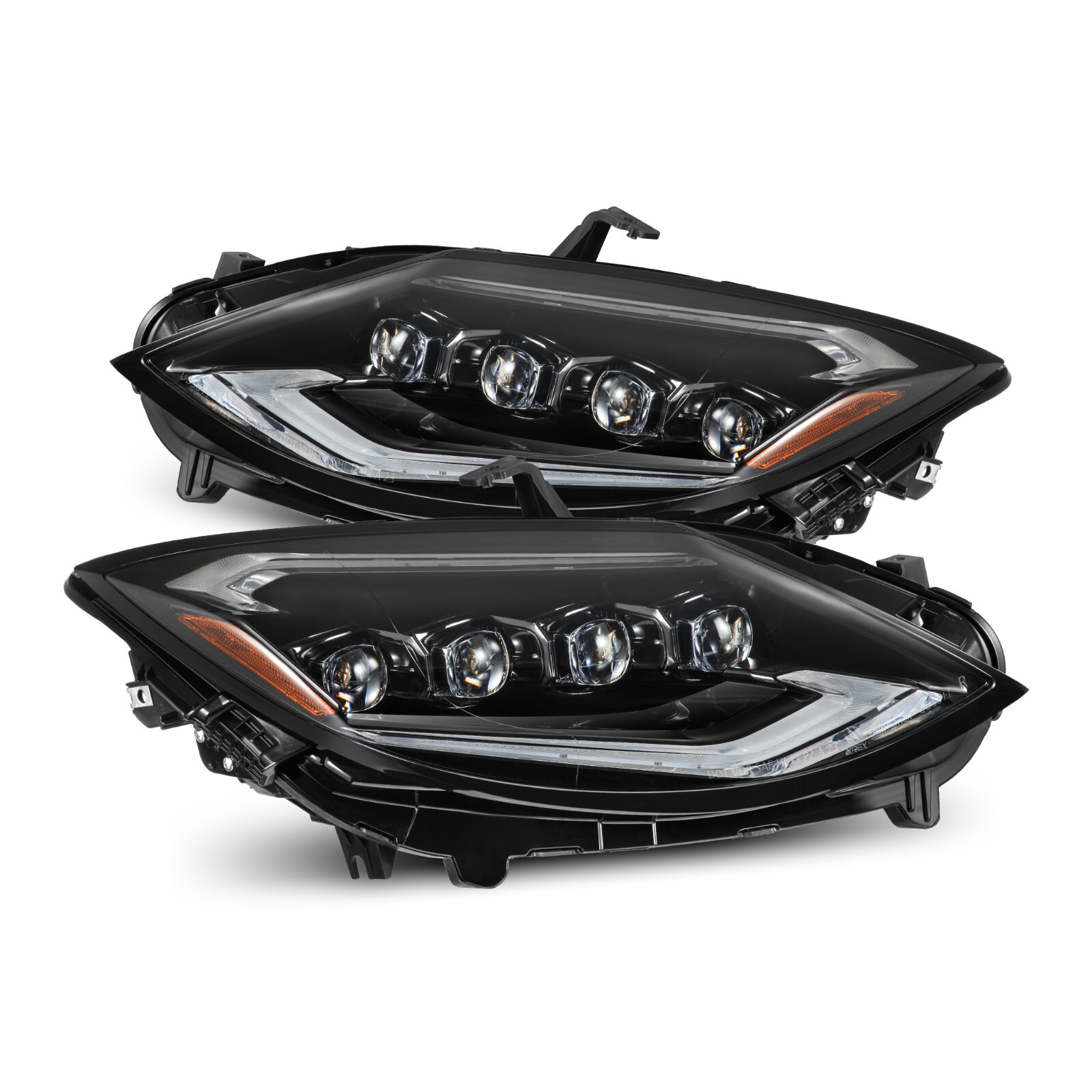For 23-25 Nissan Z Alpha Black AlphaRex Nova LED Projector Headlights Headlamps