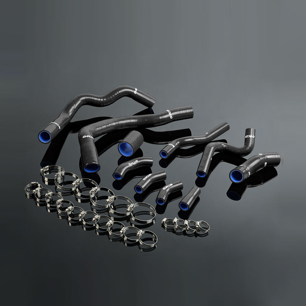 10PCS Black Silicone Radiator Hose Kit Fit For BMW MINI COOPER S R53 2001-2006